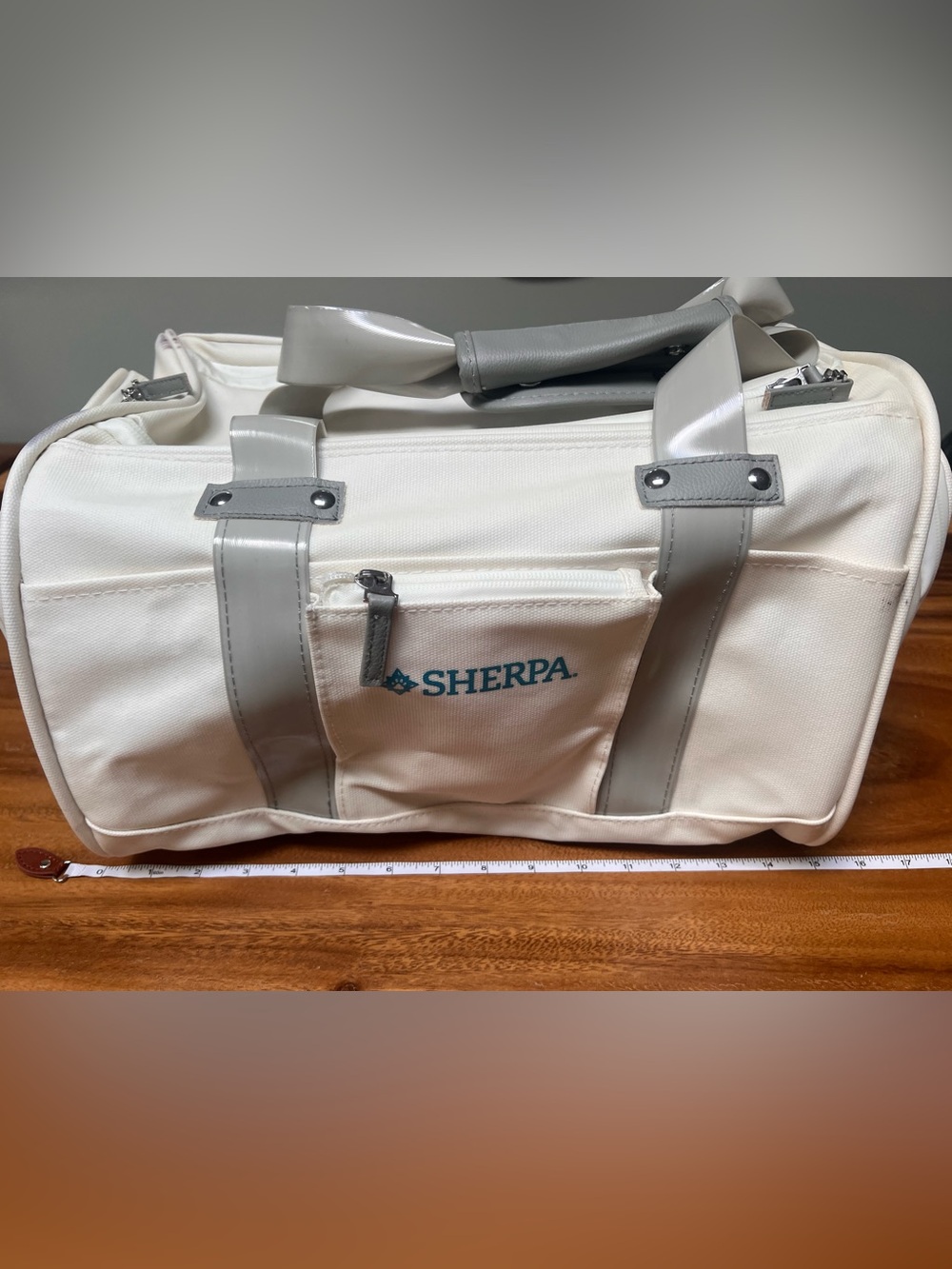 Sherpa Cream Canvas Pet Carrier